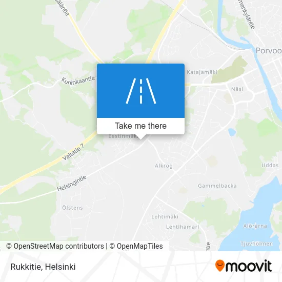 Rukkitie map