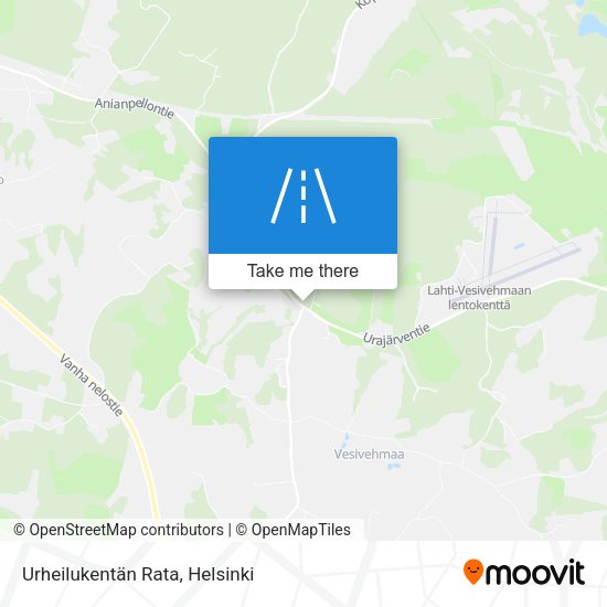 Urheilukentän Rata map