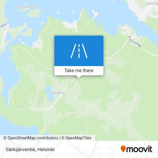 Särkijärventie map