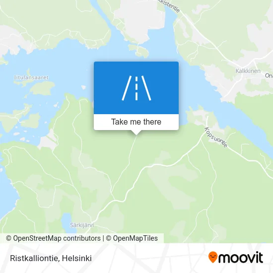 Ristkallio Road map