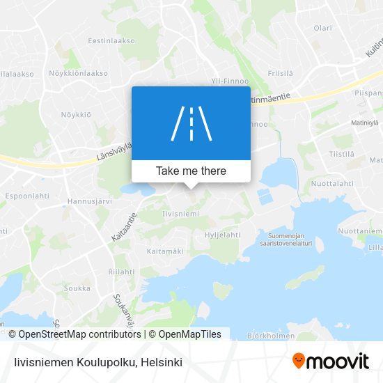 Iivisniemen Koulupolku map