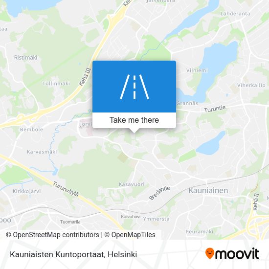 Kauniaisten Kuntoportaat map