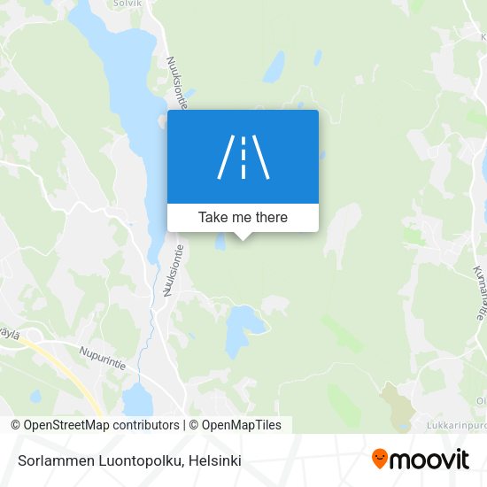 Sorlammen Luontopolku map