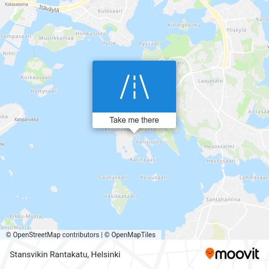 Stansvikin Rantakatu map