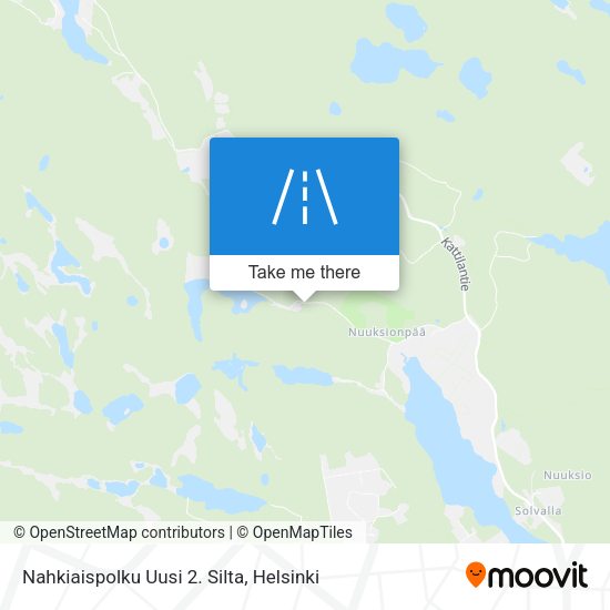 Nahkiaispolku Uusi 2. Silta map