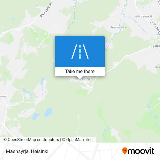 Mäensyrjä map