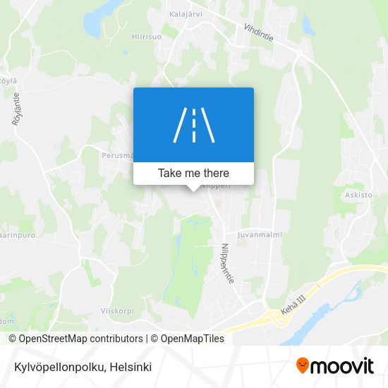 Kylvöpellonpolku map