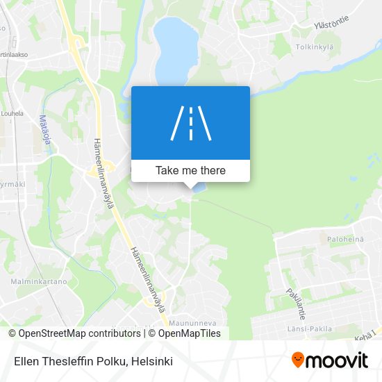 Ellen Thesleffin Polku map