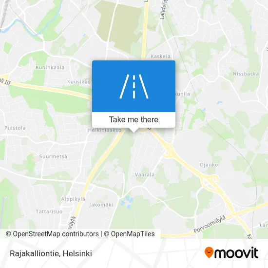 Border Rock Road map