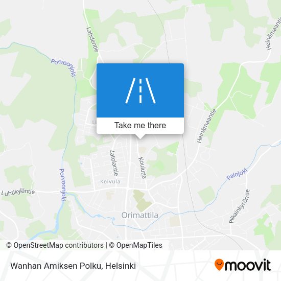 Wanhan Amiksen Polku map