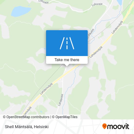 Shell Mäntsälä map