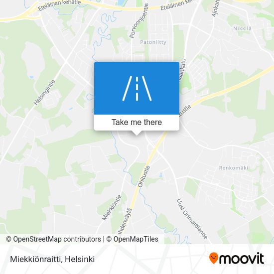Miekkiönraitti map