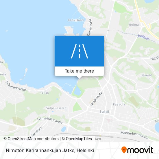 Nimetön Karirannankujan Jatke map