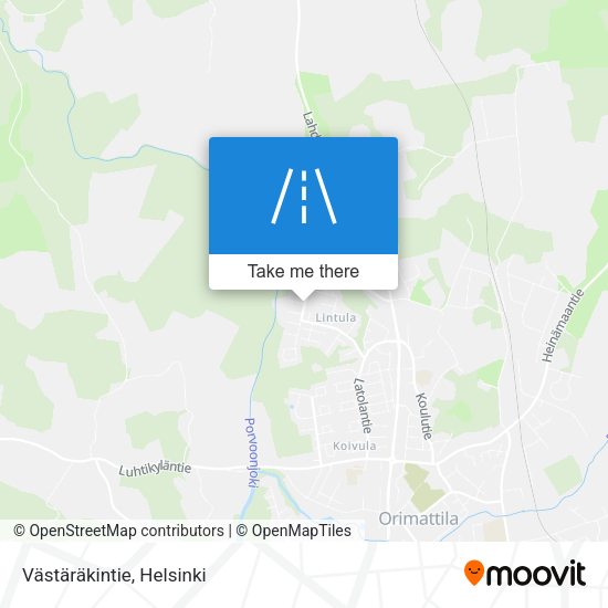 Västäräkintie map