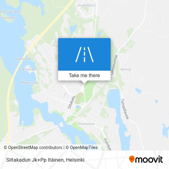 Siltakadun Jk+Pp Itäinen map