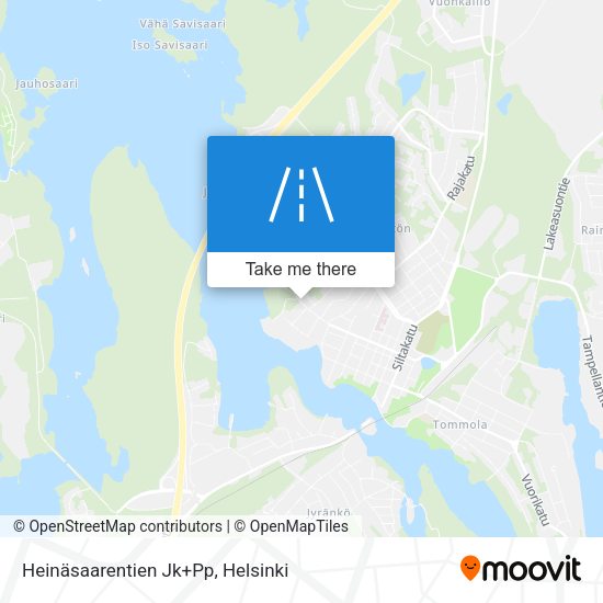 Heinäsaarentien Jk+Pp map