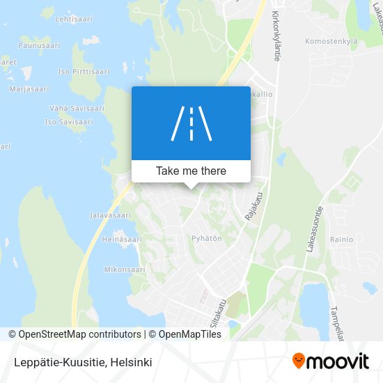 Leppätie-Kuusitie map