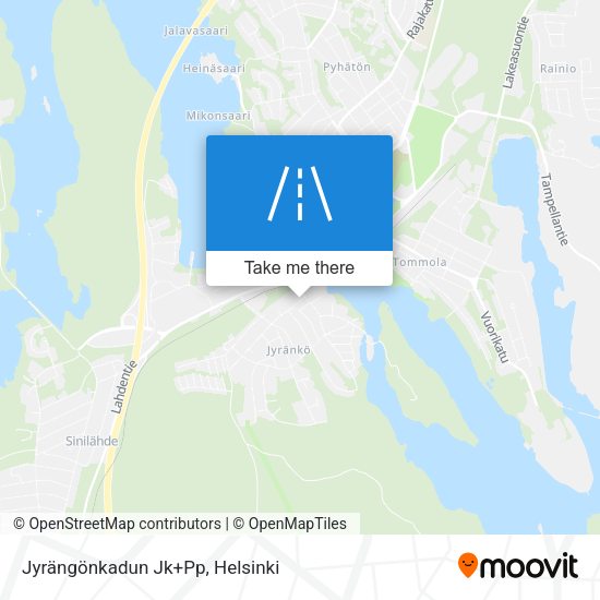 Jyrängönkadun Jk+Pp map