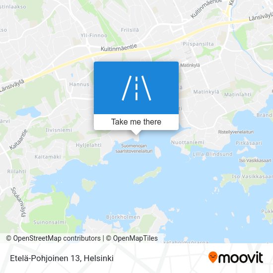 Etelä-Pohjoinen 13 map