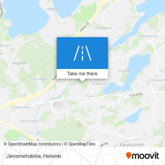 Jänismetsäntie map