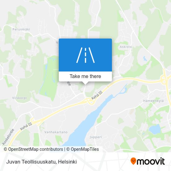 Juvan Teollisuuskatu map