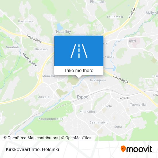 Kirkkoväärtintie map