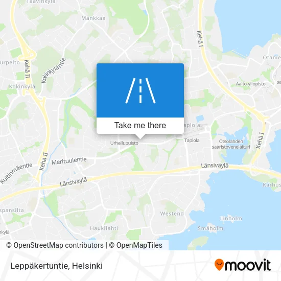 Leppäkertuntie map