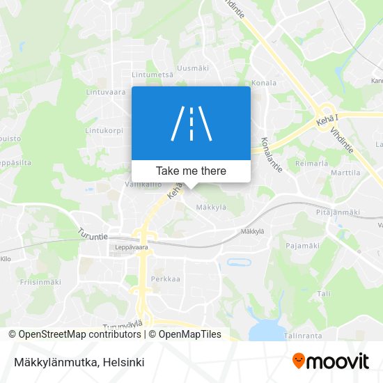 Mäkkylänmutka map