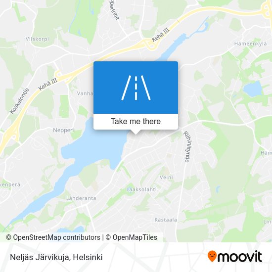 Neljäs Järvikuja map