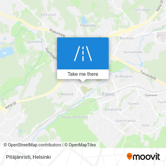 Pitäjänristi map