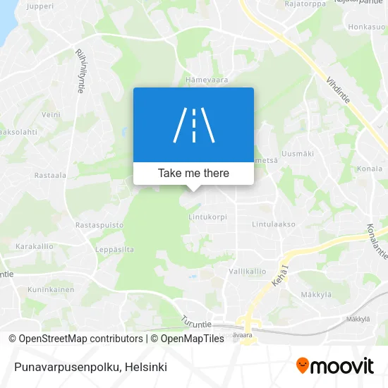 Punavarpusenpolku map
