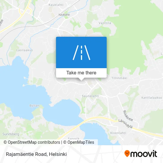 Rajamäentie Road map