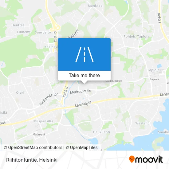 Riihitontu Road map