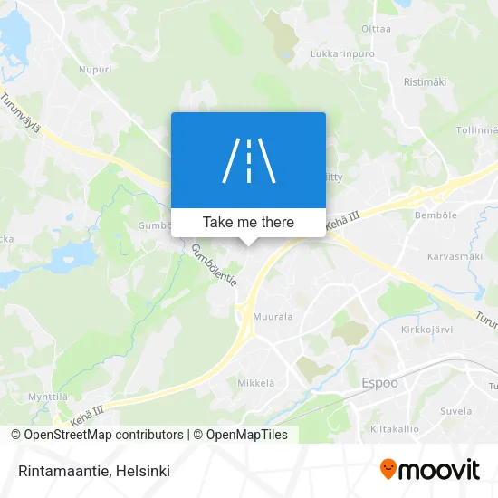 Rintamaantie map
