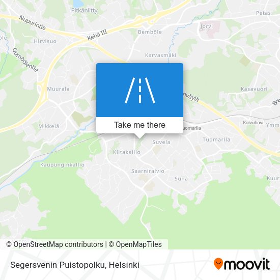 Segersvenin Puistopolku map