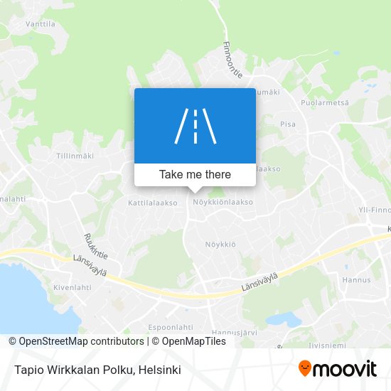 Tapio Wirkkalan Polku map