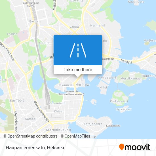 Haapaniemenkatu map