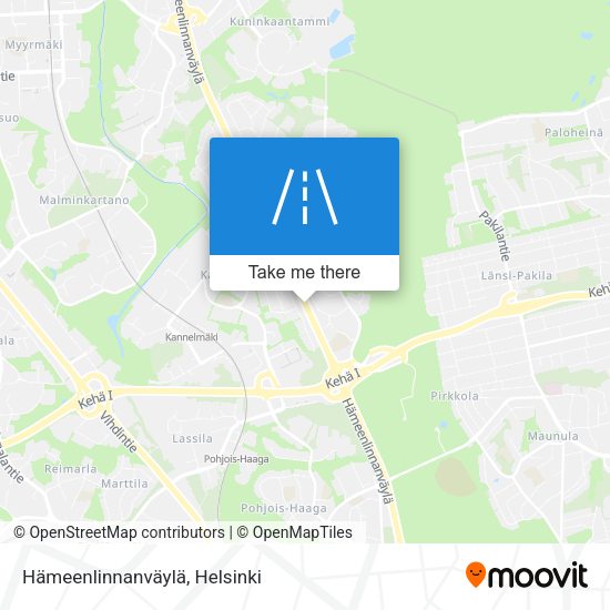 Hämeenlinnanväylä map