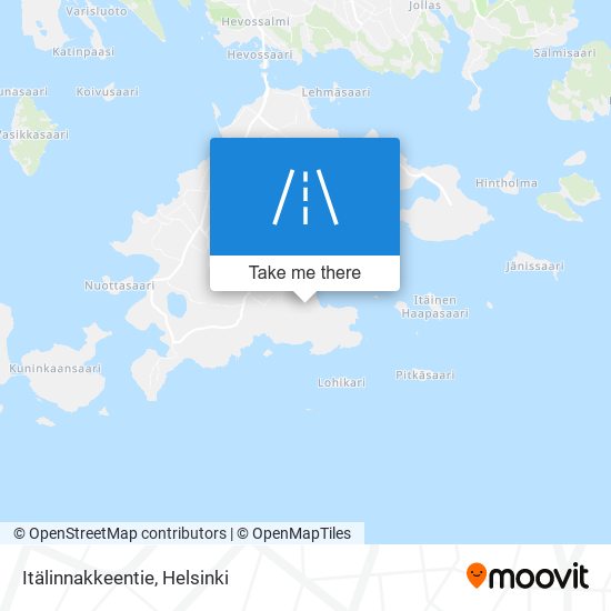 Itälinnakkeentie map