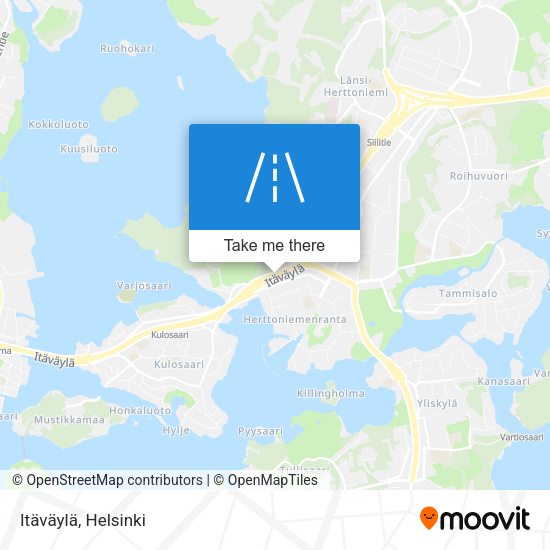 Itäväylä map