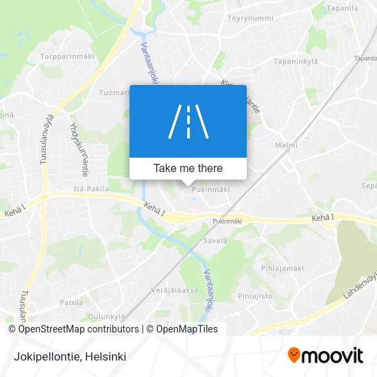 Jokipellontie map