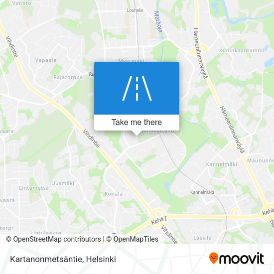 Kartanonmetsäntie map