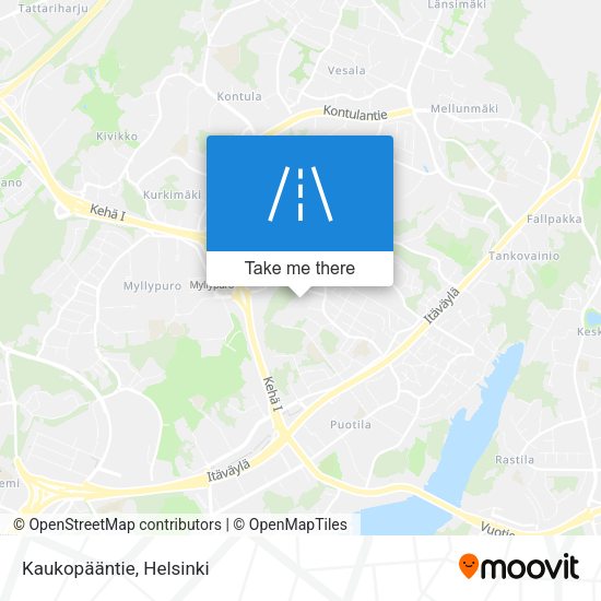 Kaukopääntie map