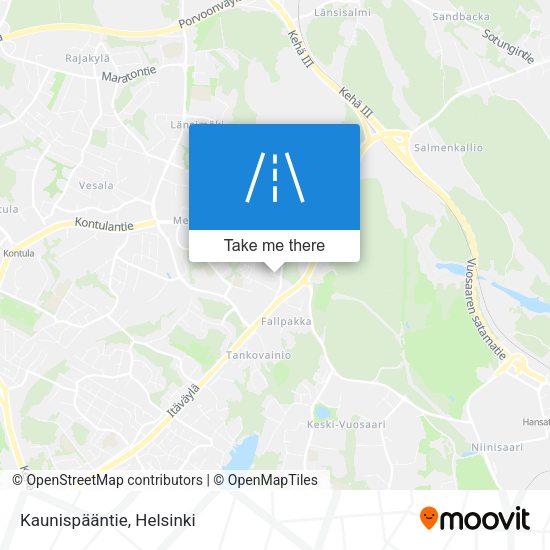 Kaunispääntie map