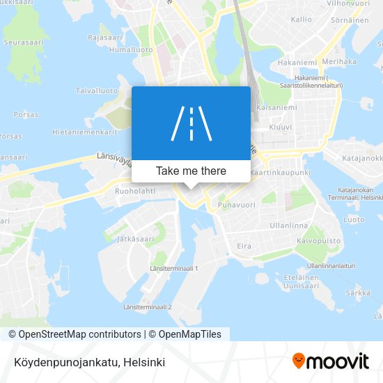 Köydenpunojankatu map