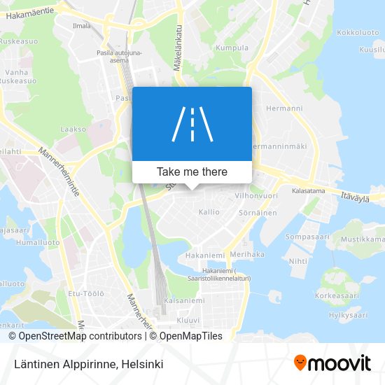 Läntinen Alppirinne map