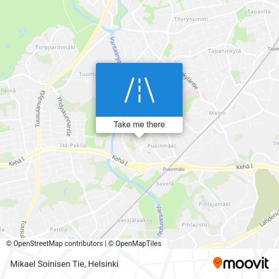 Mikael Soinisen Tie map