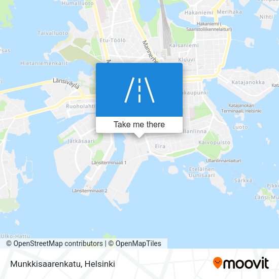 Munkkisaarenkatu map