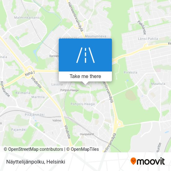 Näyttelijänpolku map