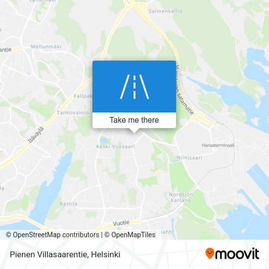Pienen Villasaarentie map
